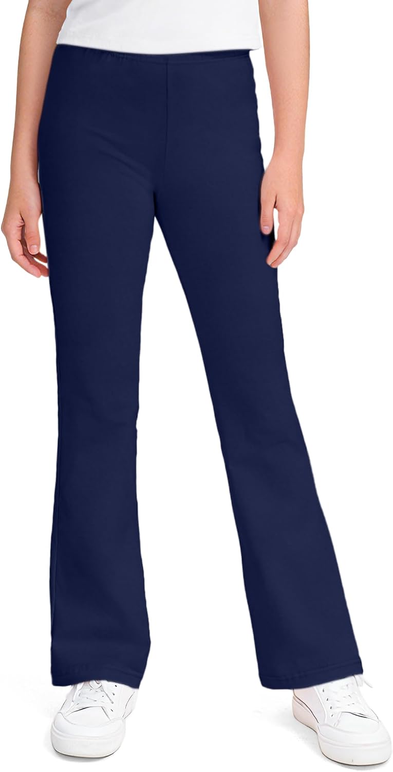 KEREDA Girls Flare Leggings School Uniform Pants for Kids Bell Bottoms
