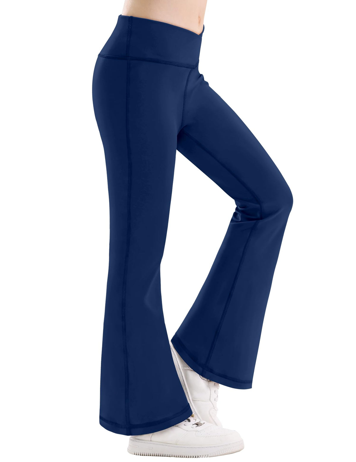 Girl's Leggings Flare Pants Cross High Waisted Yoga Bootcut Pants Toddler Kids Youth Full Length Bell Bottoms Legging