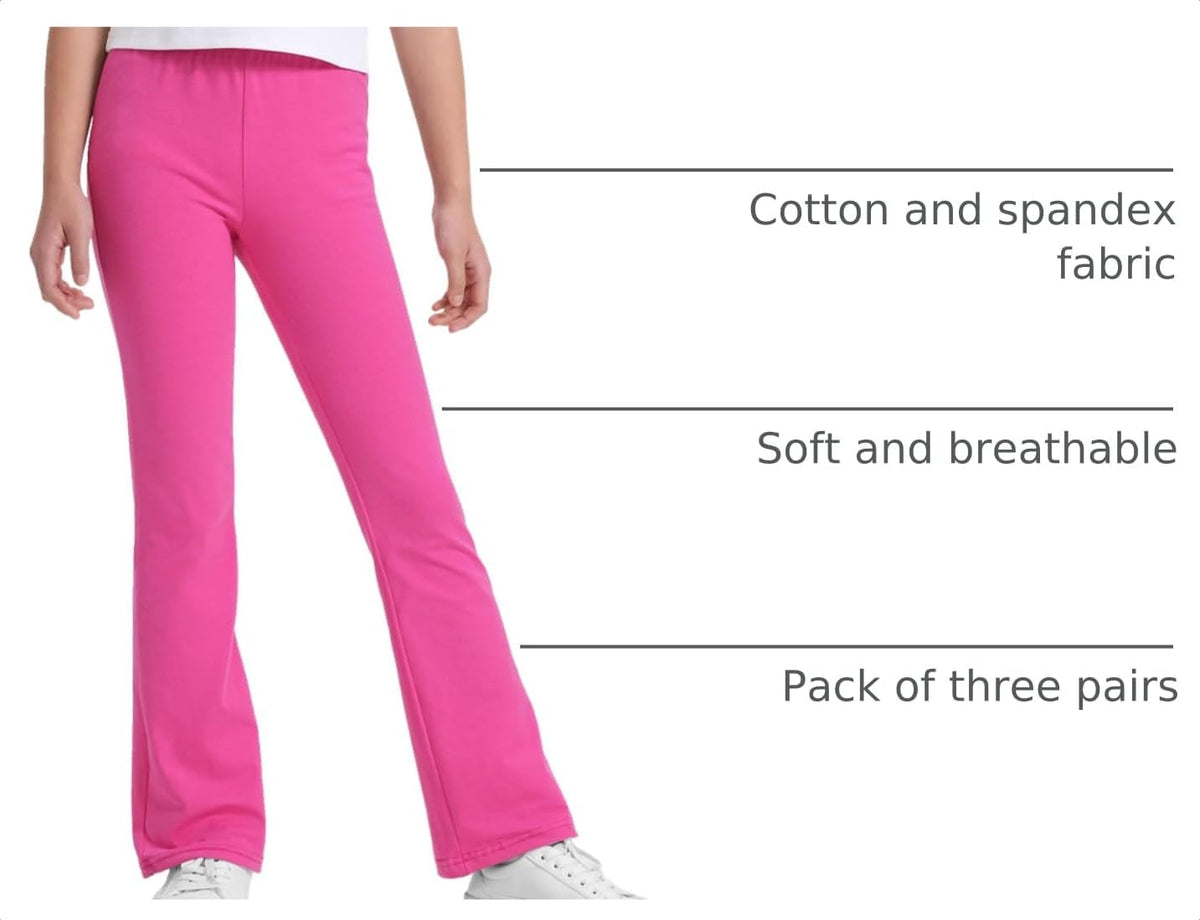 BOOPH Girls Flare Leggings Kids Casual Bell Bottom Pants for Teen Girls