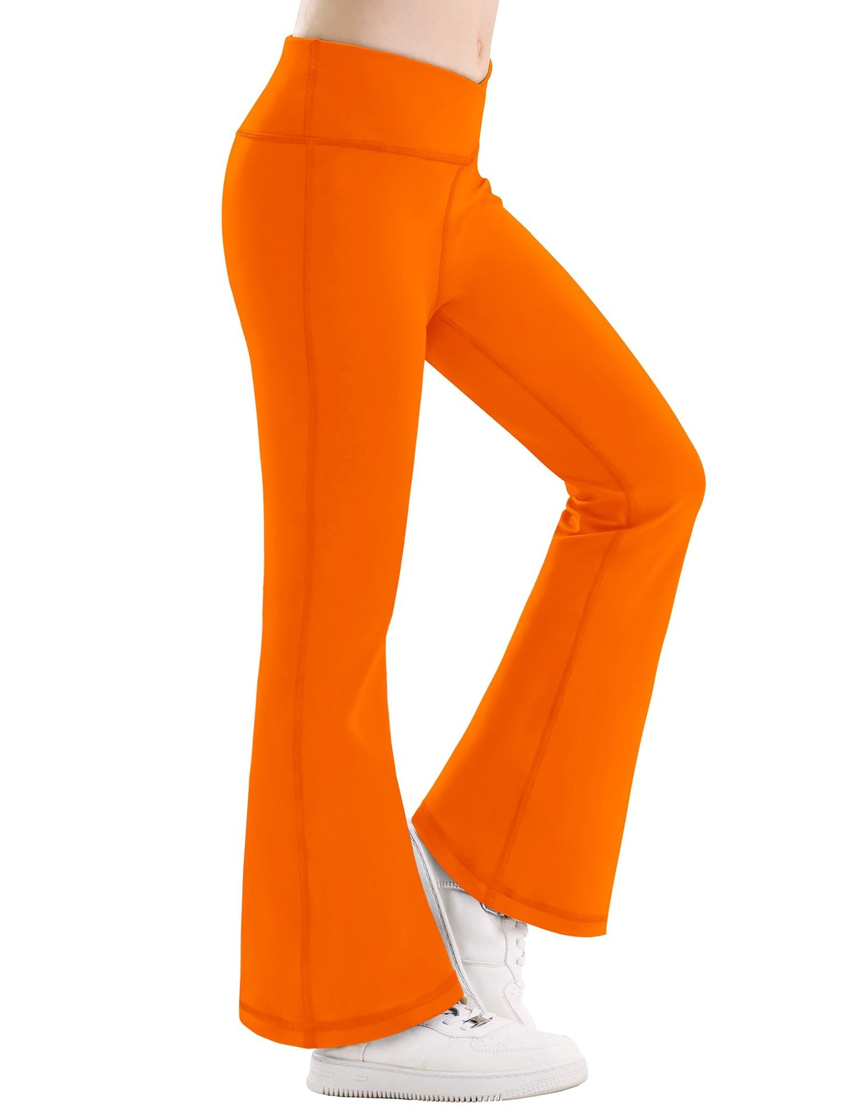 Girl's Leggings Flare Pants Cross High Waisted Yoga Bootcut Pants Toddler Kids Youth Full Length Bell Bottoms Legging