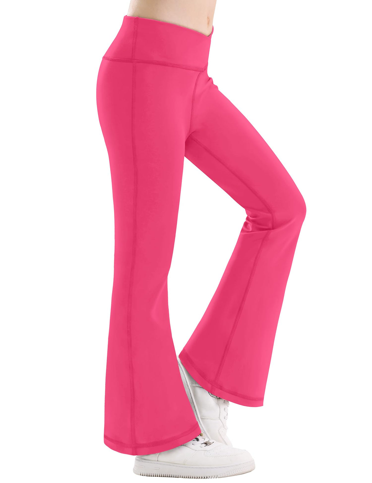 Girl's Leggings Flare Pants Cross High Waisted Yoga Bootcut Pants Toddler Kids Youth Full Length Bell Bottoms Legging