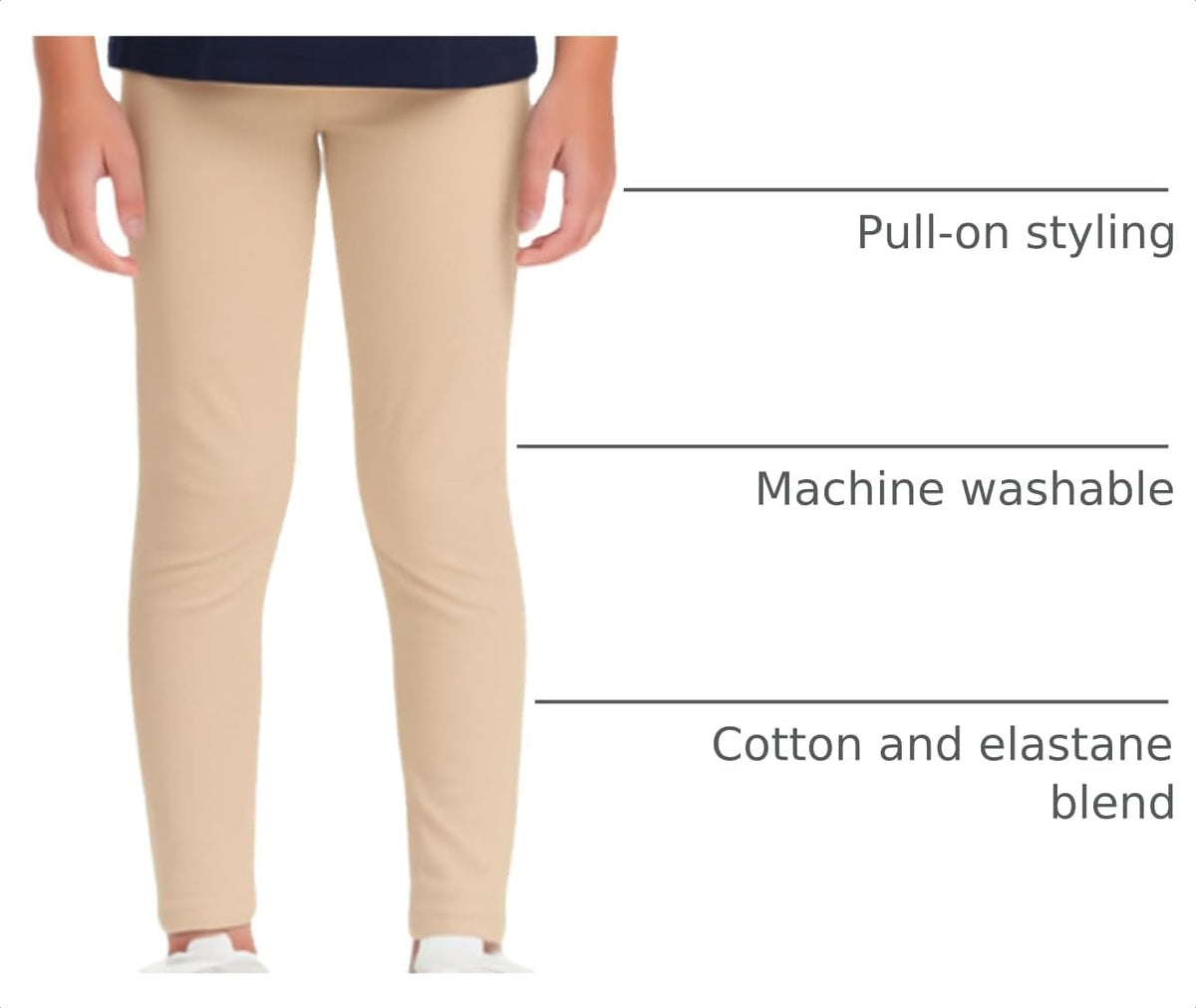 French Toast Girls' Solid Leggings