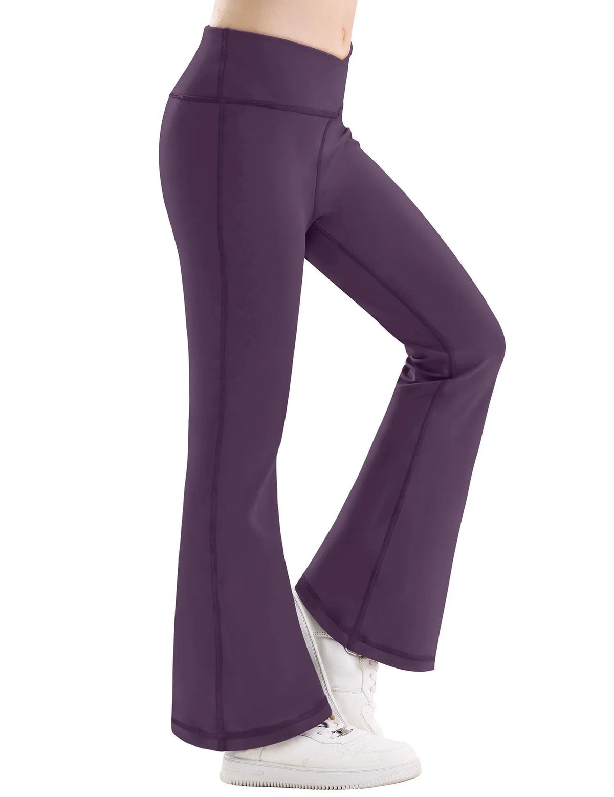 Girl's Leggings Flare Pants Cross High Waisted Yoga Bootcut Pants Toddler Kids Youth Full Length Bell Bottoms Legging