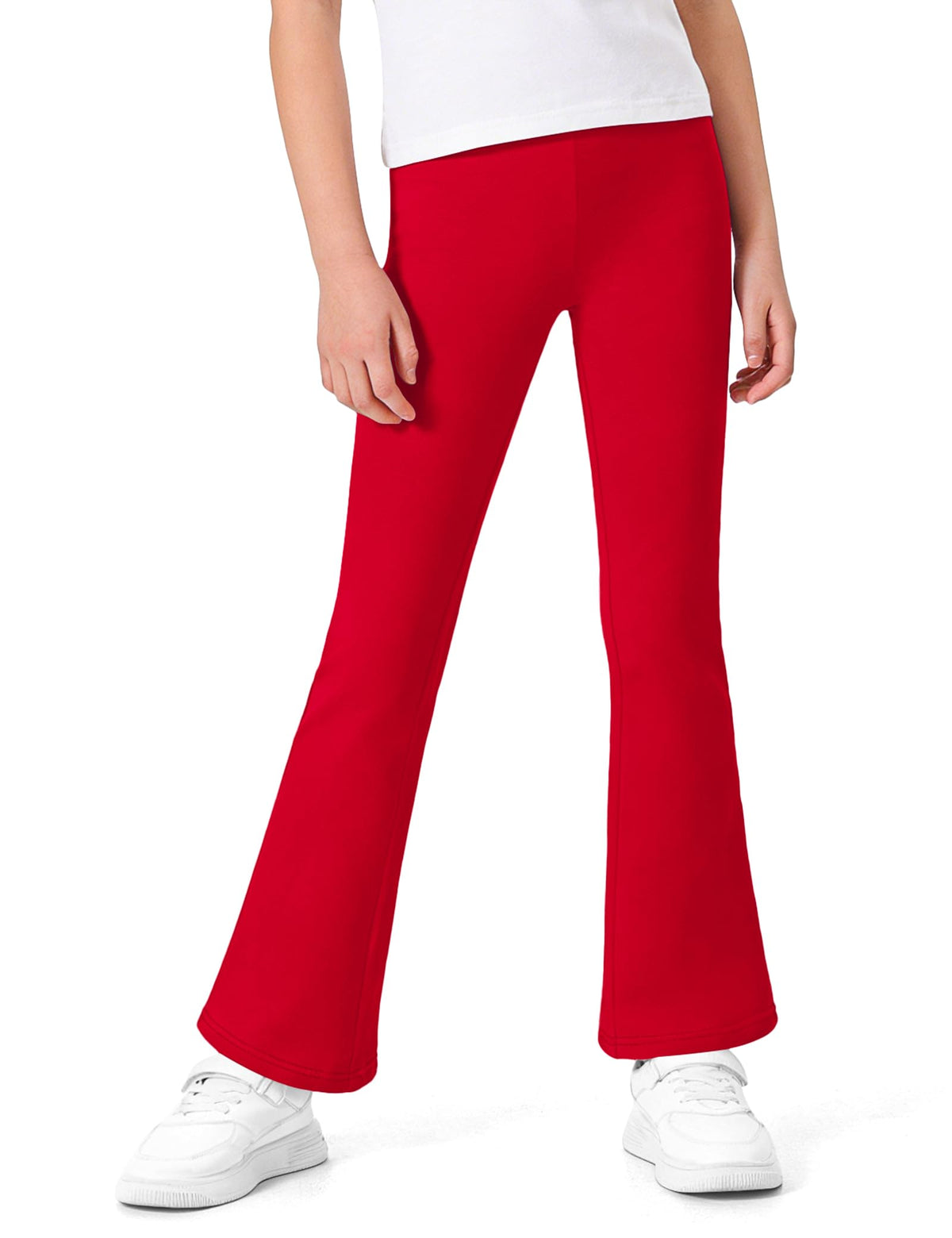BOOPH Girls Flare Leggings Kids Uniform Pants School Bell Bottoms for Girl