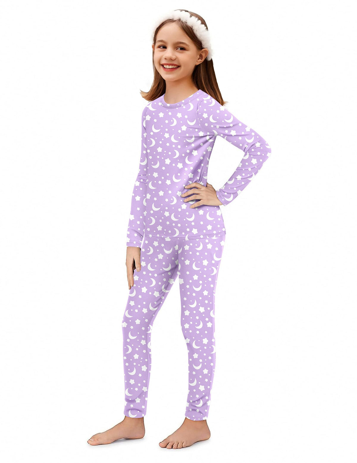 Arshiner Thermal Underwear for Kids Long Johns Girls Base Layer Top Bottom