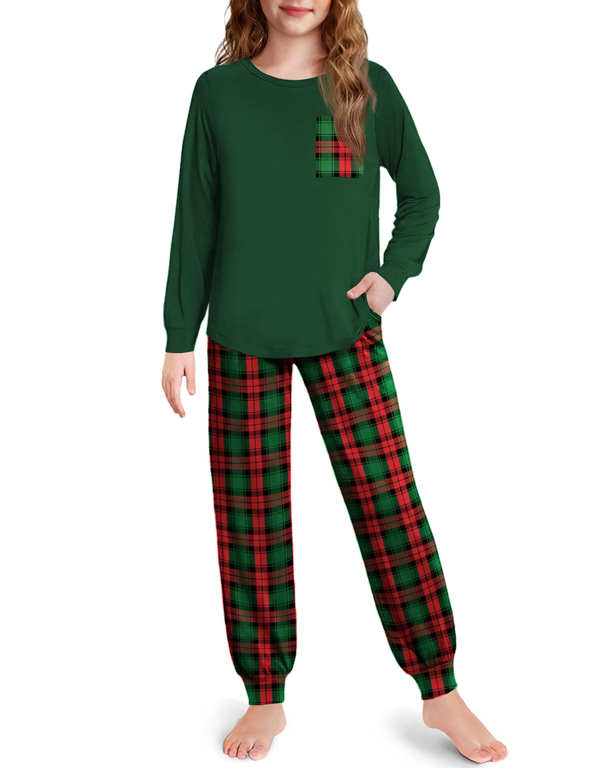 Arshiner Pajamas for Girls Long Sleeve Pjs Set Soft Ankle Cuff Sleepwear