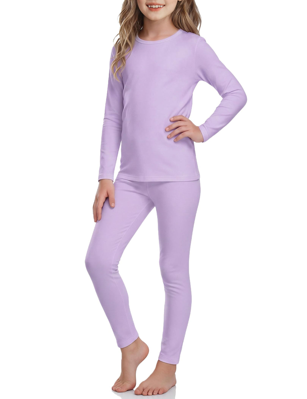 Arshiner Thermal Underwear for Kids Long Johns Girls Base Layer Top Bottom