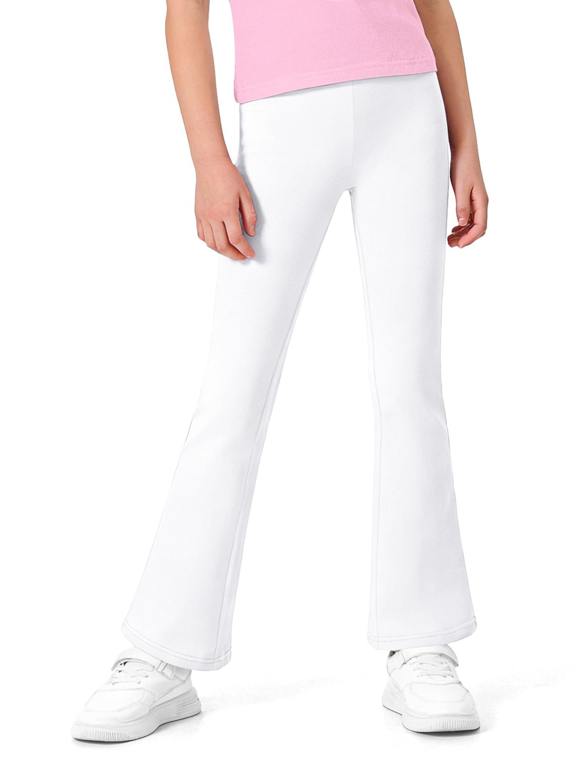 BOOPH Girls Flare Leggings Kids Uniform Pants School Bell Bottoms for Girl