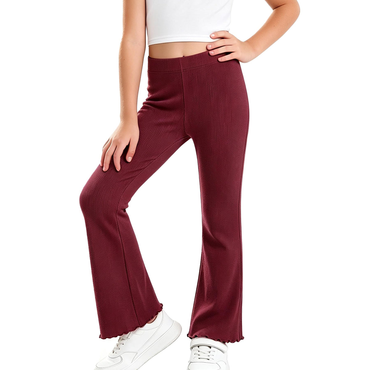 AMIYAN Toddler Girls Flare Leggings Bell Bottoms Pants for 2T-7Y