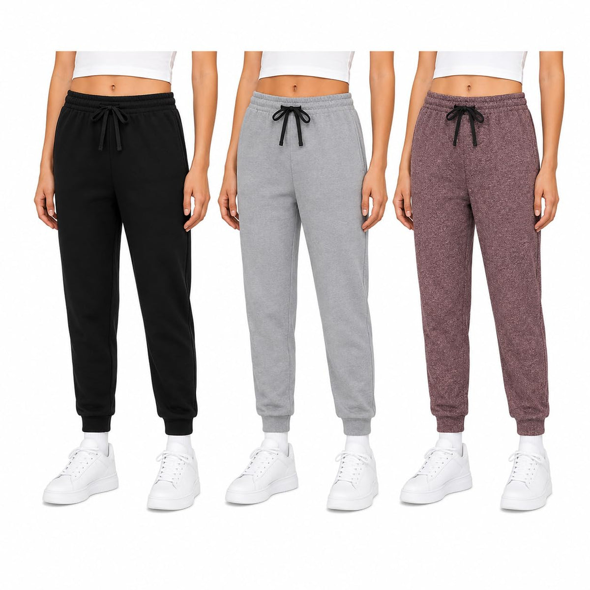 Sweet Hearts Girls Sweatpants 3 Pack Super Soft Performance Joggers