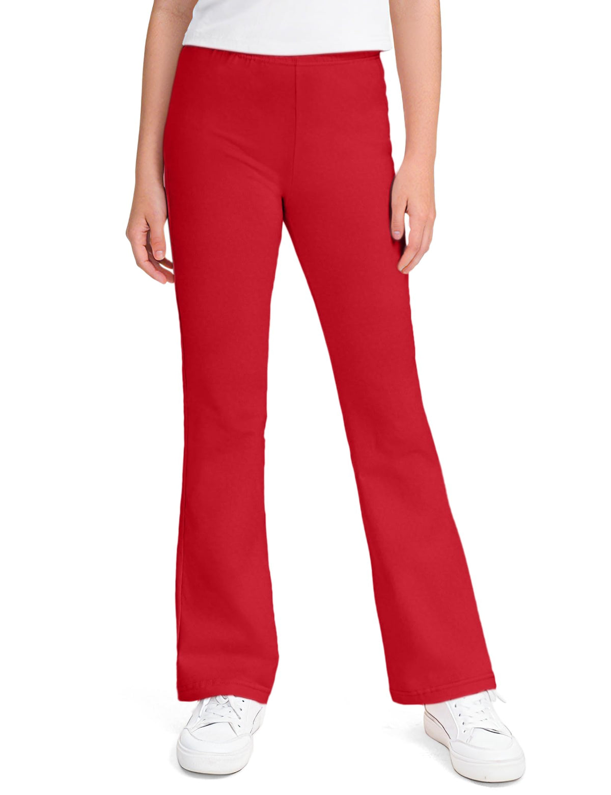 KEREDA Girls Flare Leggings School Uniform Pants for Kids Bell Bottoms
