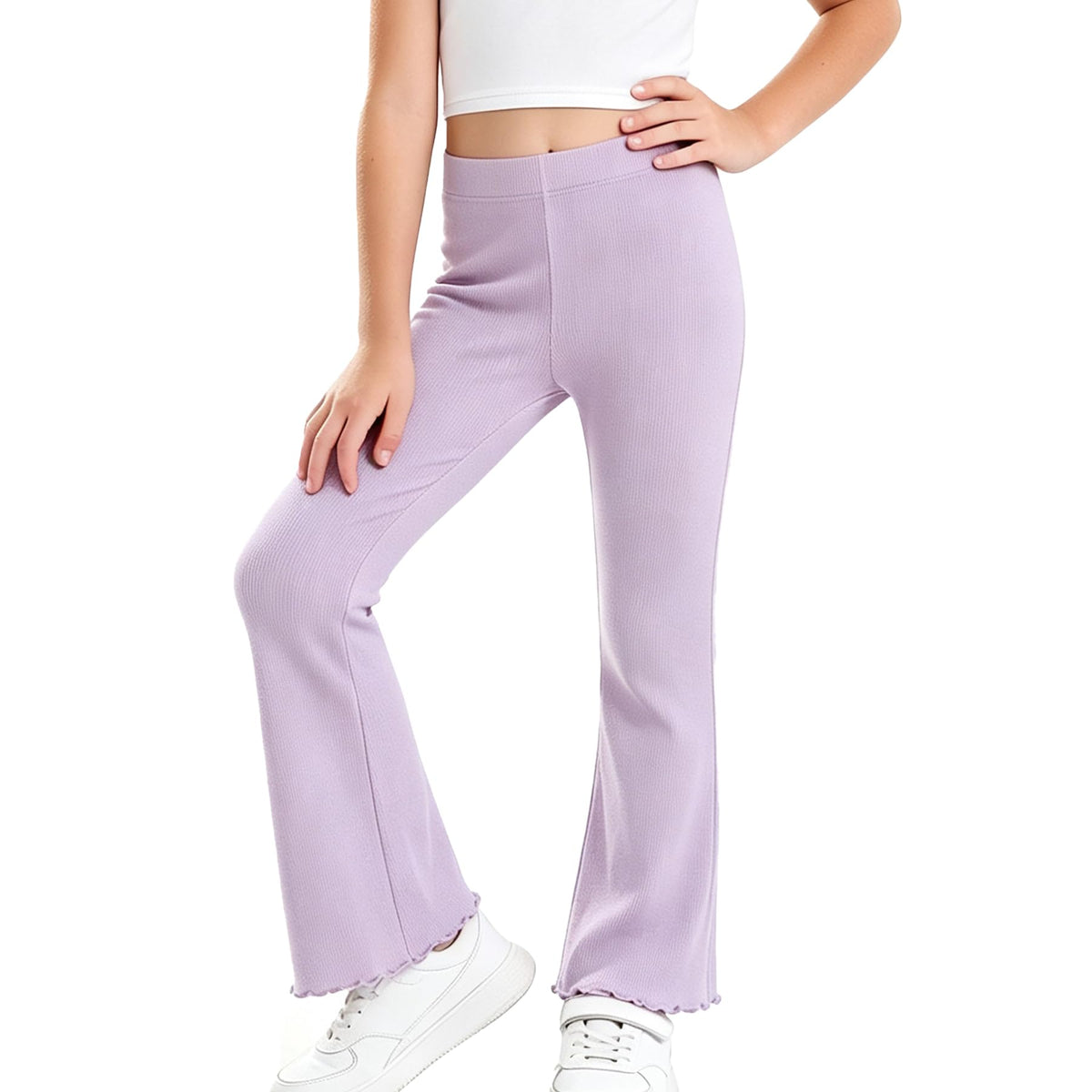 AMIYAN Toddler Girls Flare Leggings Bell Bottoms Pants for 2T-7Y