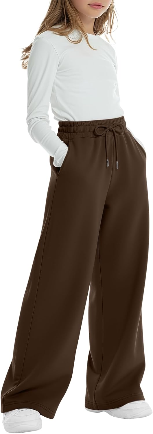 Girls Wide Leg Sweatpants Oversized Baggy Pant