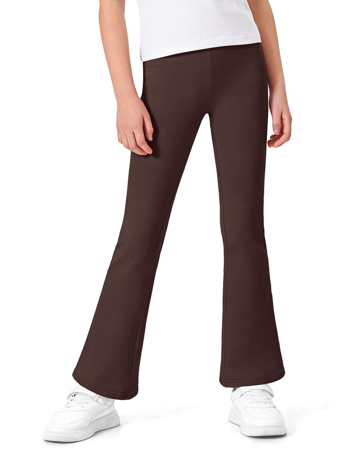 BOOPH Girls Flare Leggings Kids Uniform Pants School Bell Bottoms for Girl
