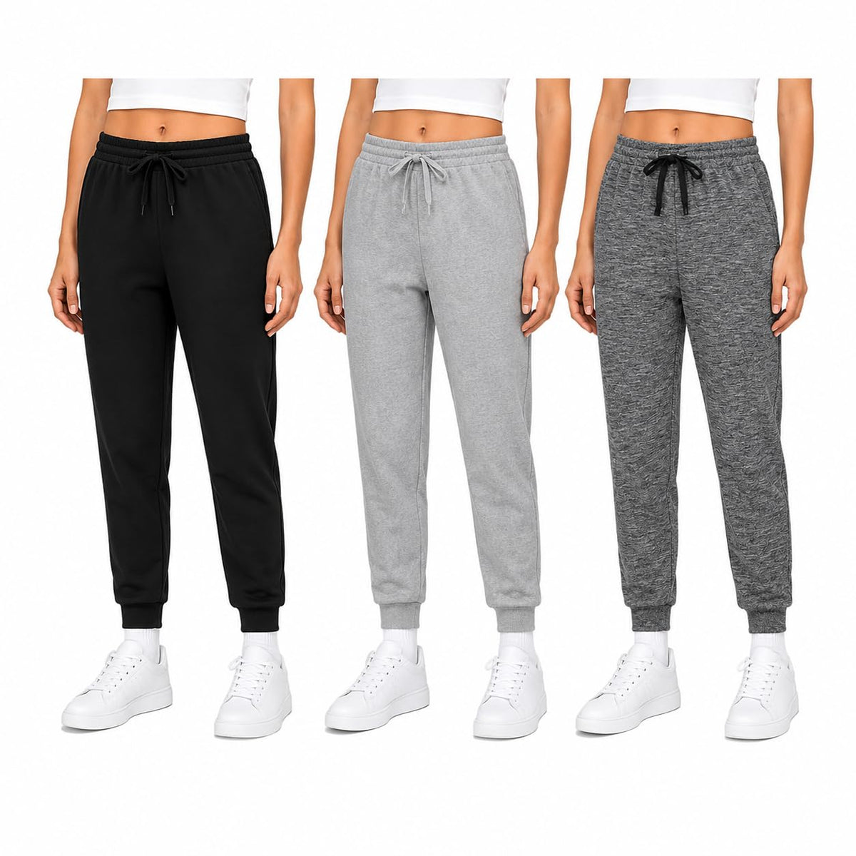 Sweet Hearts Girls Sweatpants 3 Pack Super Soft Performance Joggers