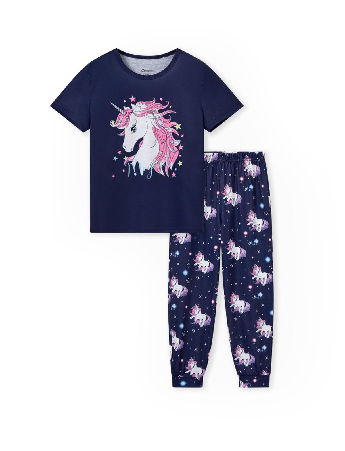 PATPAT Girls Pajamas Set Kids 2 Piece Sleepwear Comfortable PJs 5-12 Years