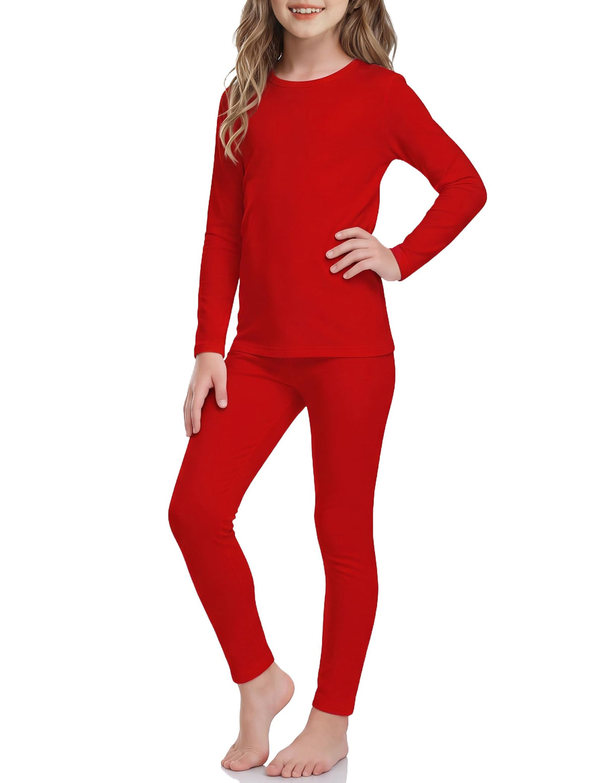 Arshiner Thermal Underwear for Kids Long Johns Girls Base Layer Top Bottom