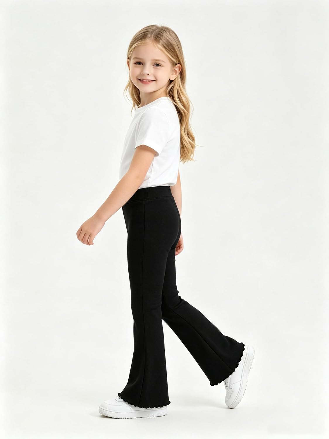 AMIYAN Toddler Girls Flare Leggings Bell Bottoms Pants for 2T-7Y