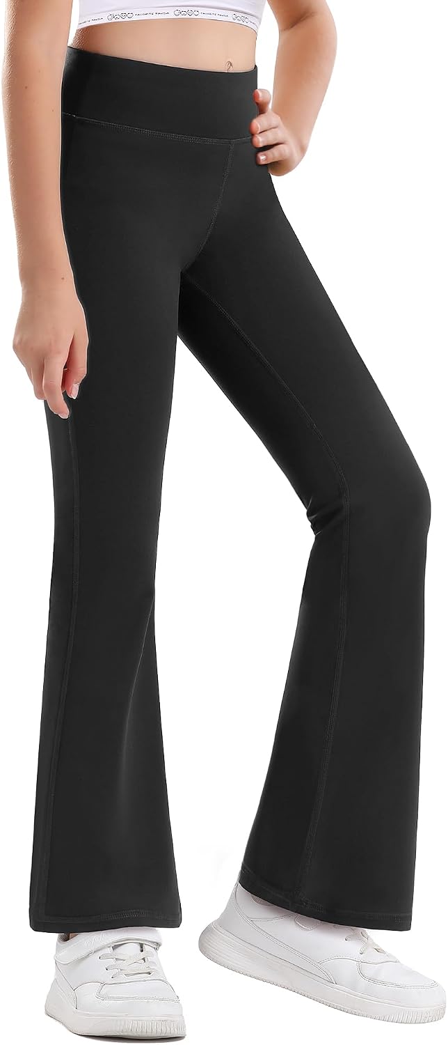 Stelle Girls Flare Leggings High Waisted for Dance Yoga School Daily Wear