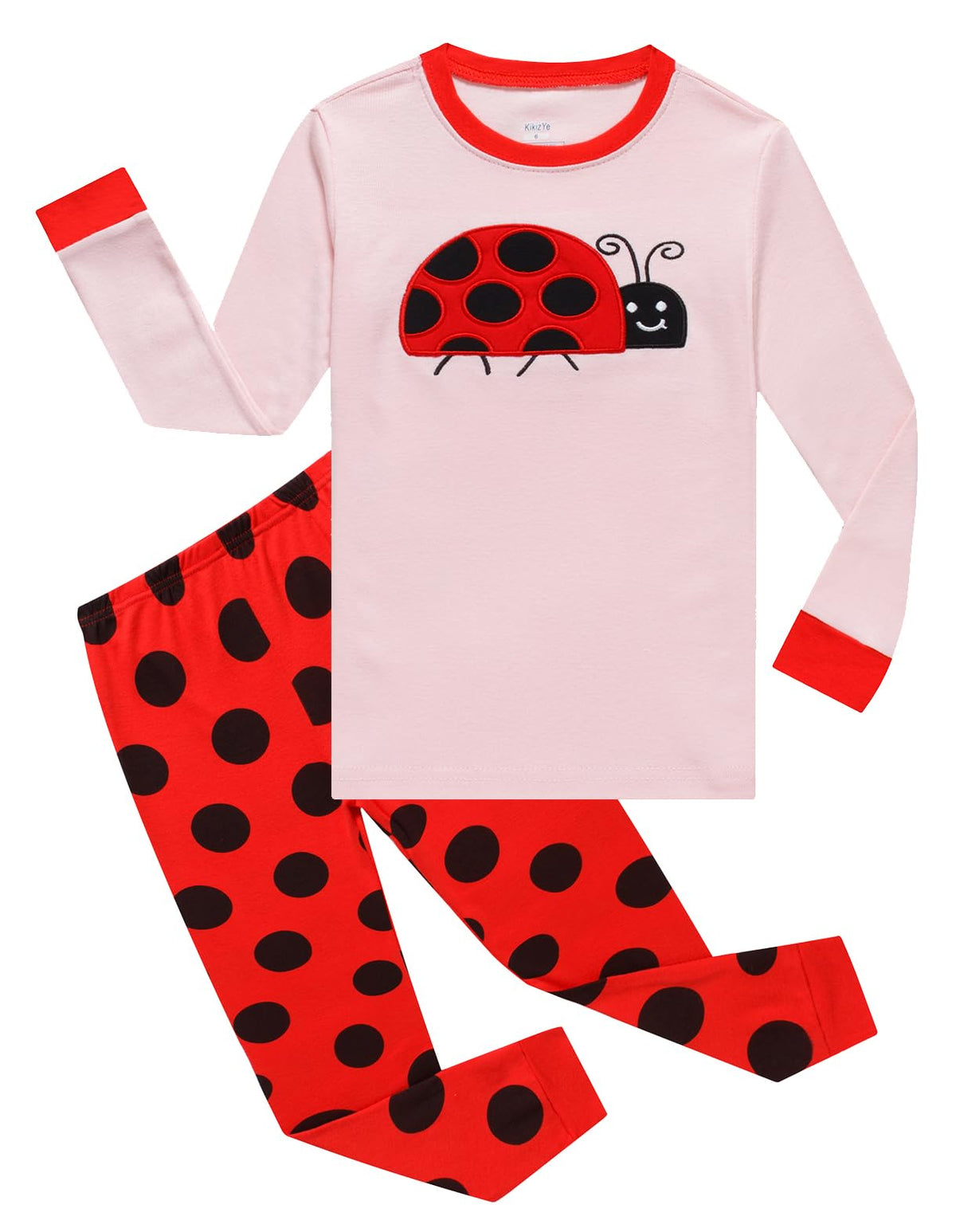 KikizYe Girls Pajamas Set Kids Long Sleeve PJs Cotton Jammies