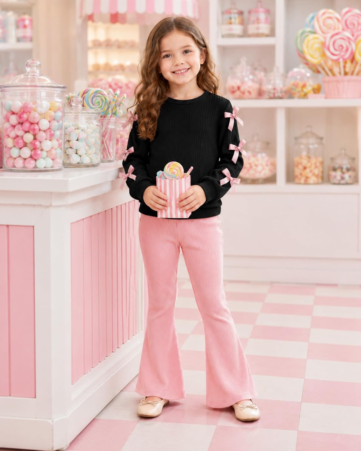 Toddler Girls Clothes 2 Piece Little Girl Fall Winter Outfits 2-8Y