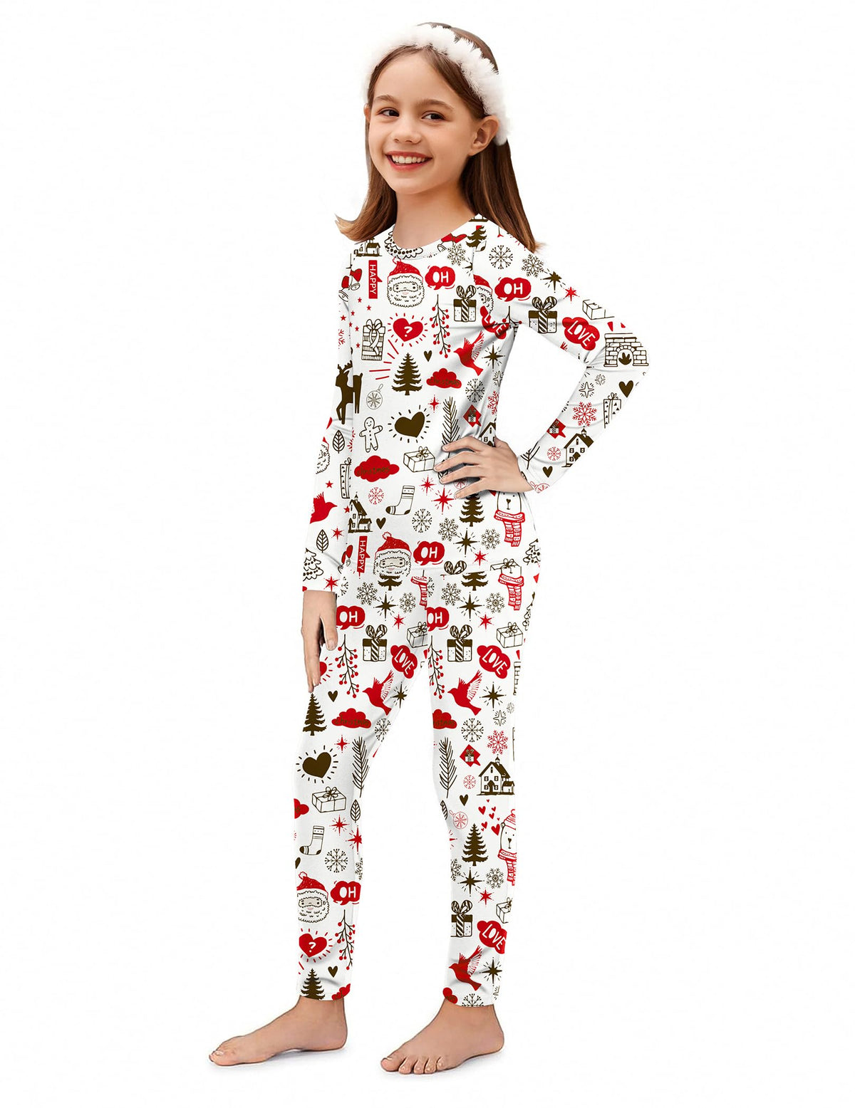 Arshiner Thermal Underwear for Kids Long Johns Girls Base Layer Top Bottom