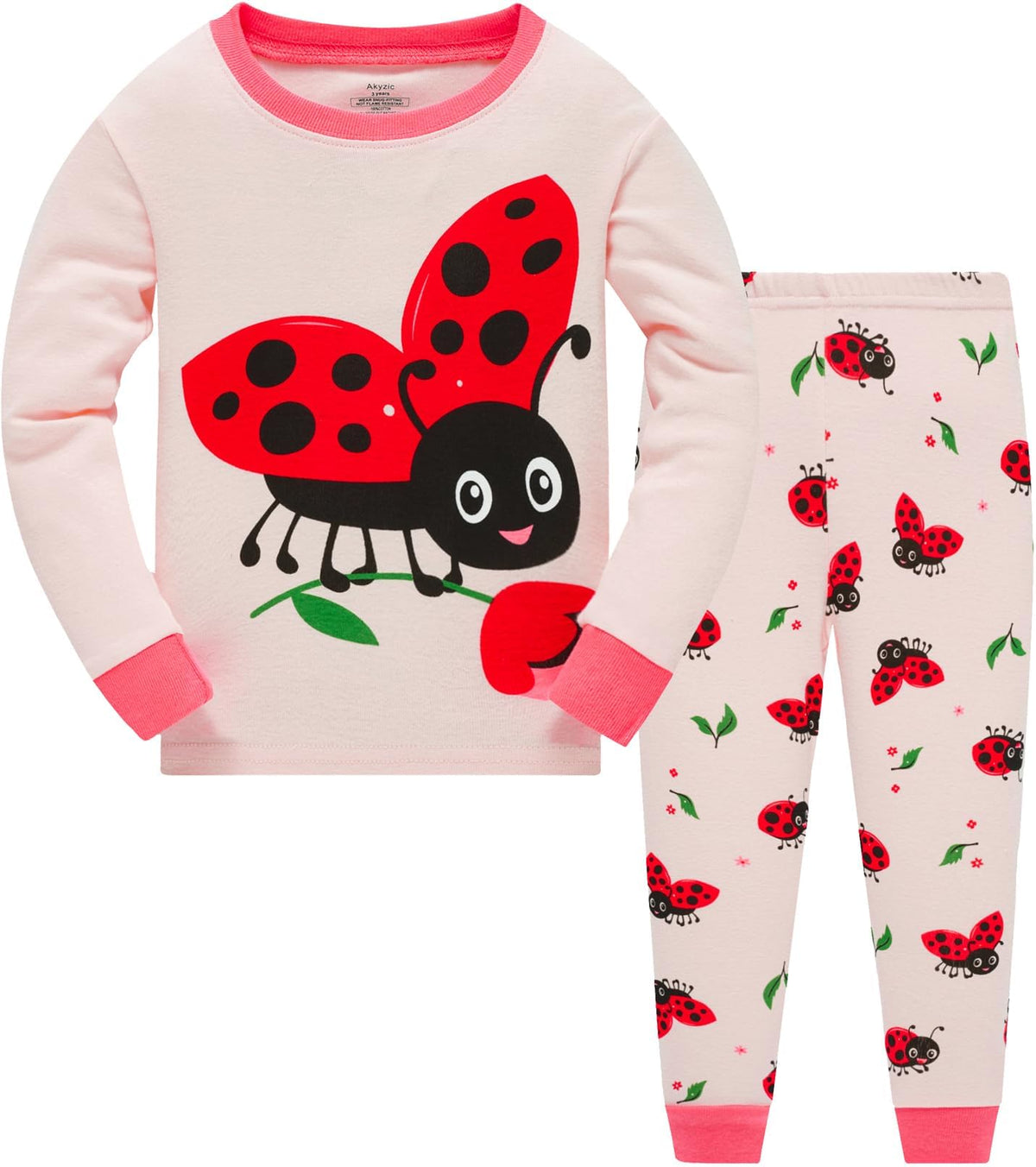 Toddler Girls Pajamas Sets Girls 2 Piece 100%Cotton Winter Long Sleeve Pjs