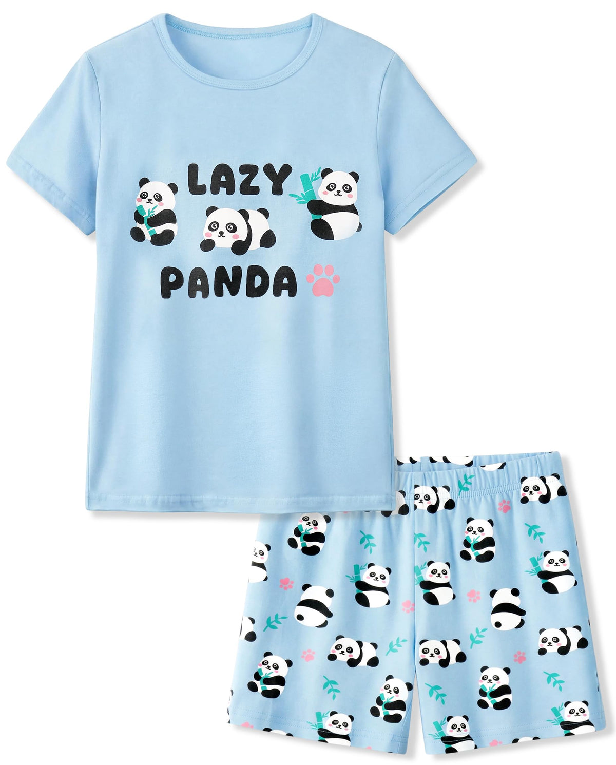 HONGTEYA Cotton Girls Clothes Kids Short Sleeve for 4-15T Years