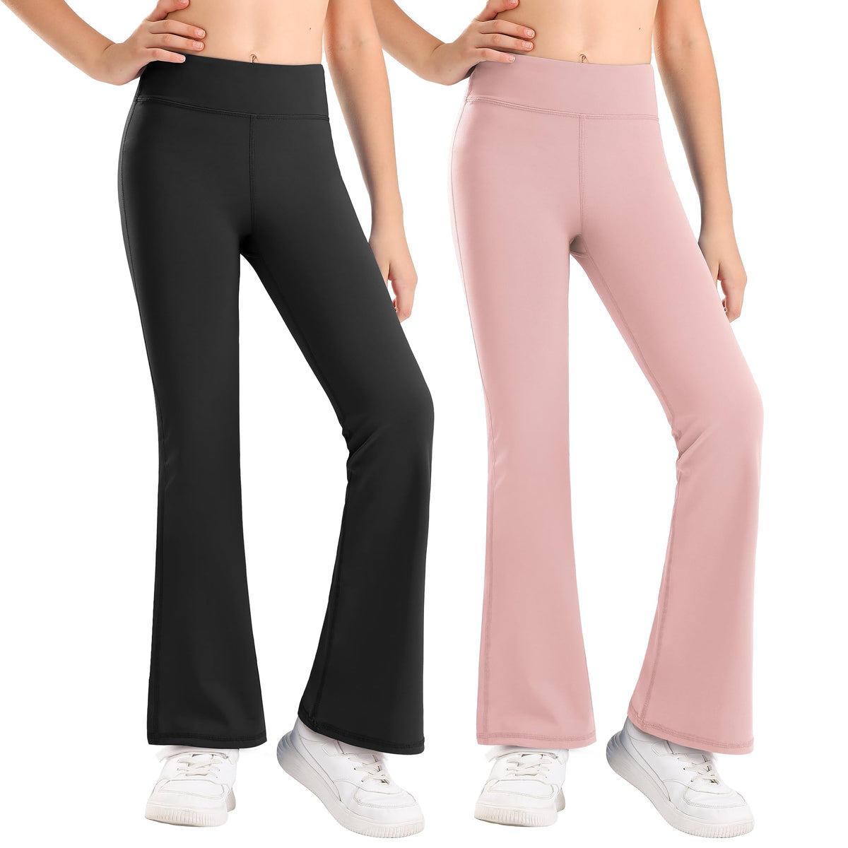 Stelle Girls Flare Leggings High Waisted for Dance Yoga School Daily Wear