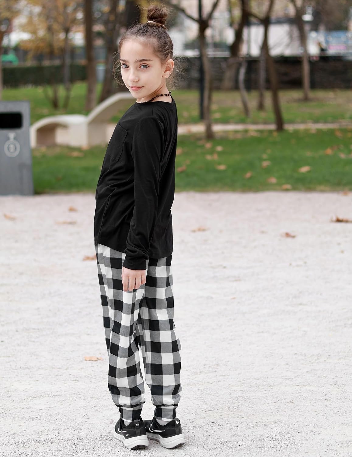 Arshiner Pajamas for Girls Long Sleeve Pjs Set Soft Ankle Cuff Sleepwear