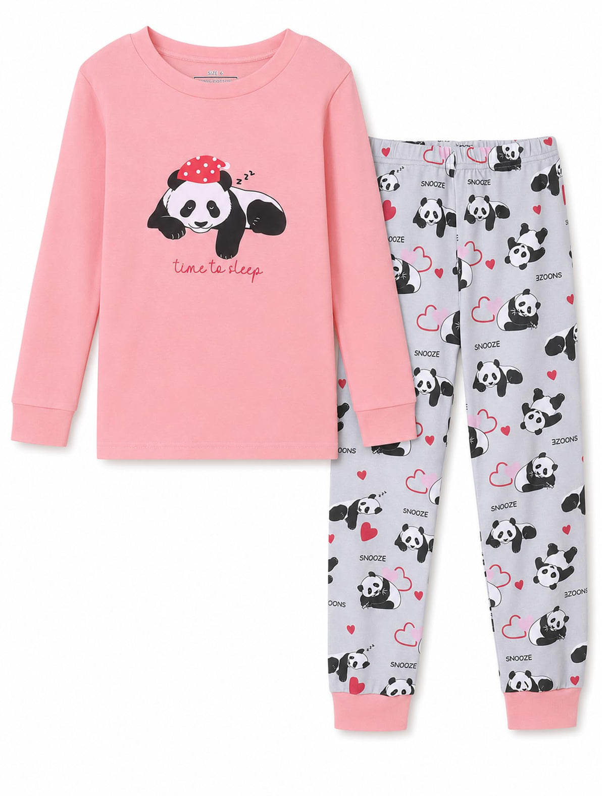 Mikrdoo Girls Pajamas 2 Piece Snug Long Sleeve Pjs Sets 4-14 Years