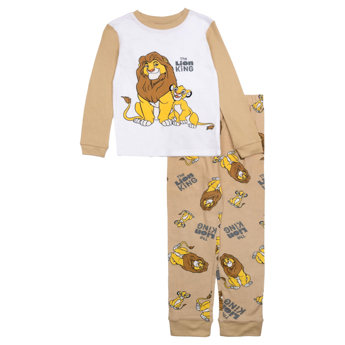 Disney unisex-child 2-piece Snug-fit Cotton Holiday Pajama Set, Soft & Cute for Kids