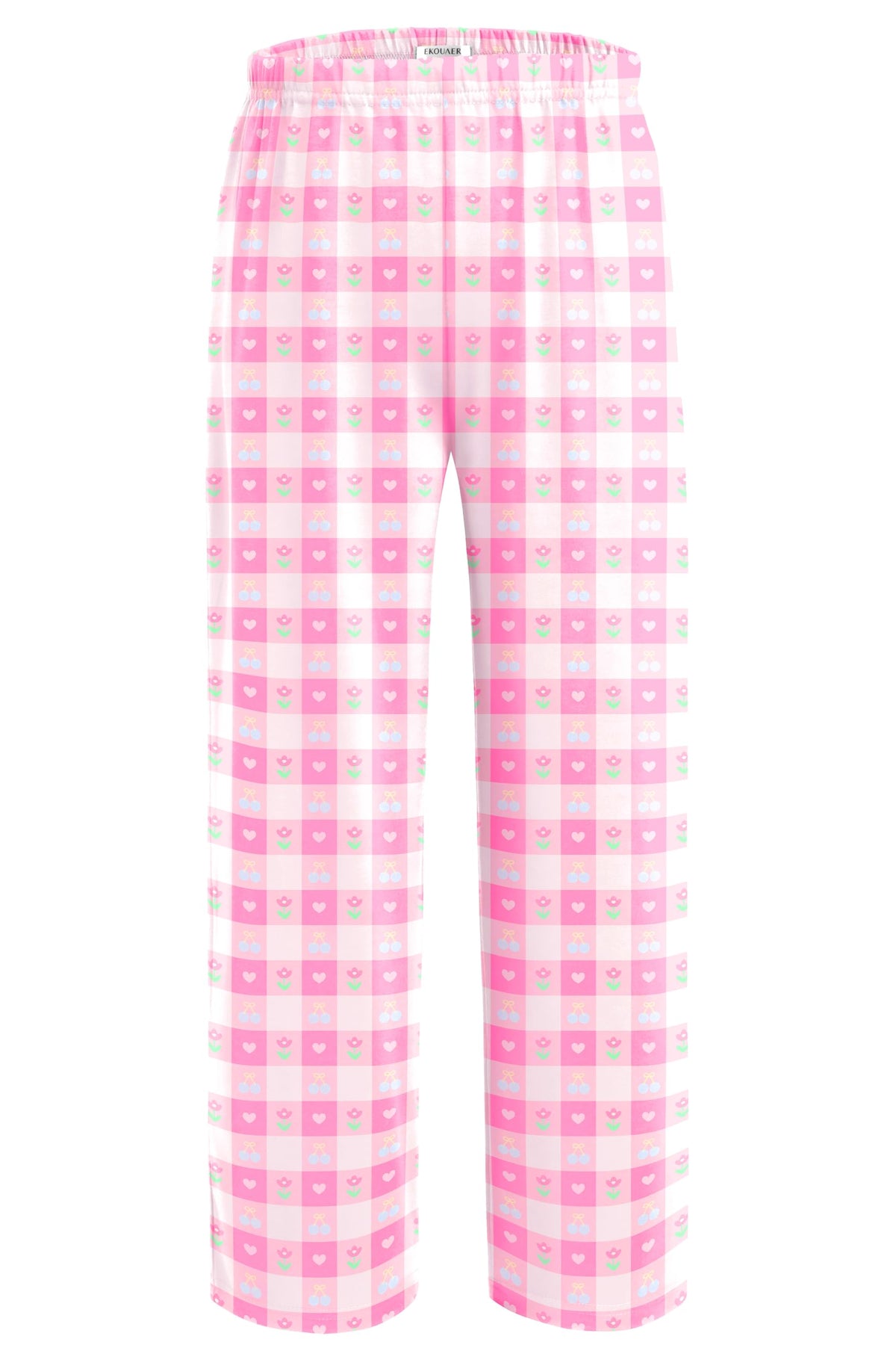 Ekouaer Girls Soft Pajamas Pants Cute Print Pattern PJ Bottoms Lounge Pants