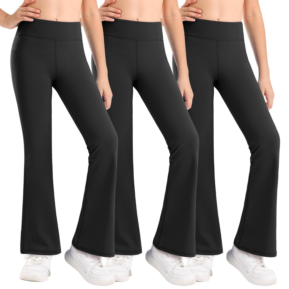 Stelle Girls Flare Leggings High Waisted for Dance Yoga School Daily Wear