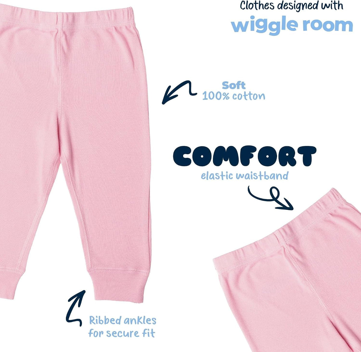 Gerber Baby Girls Multi-Pack Active Pants Set