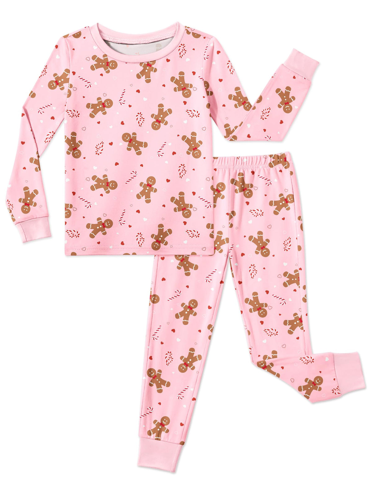 Arshiner Girls Pajamas Cute Snug Fit Long Sleeve Pjs Set Kids Sleepwear