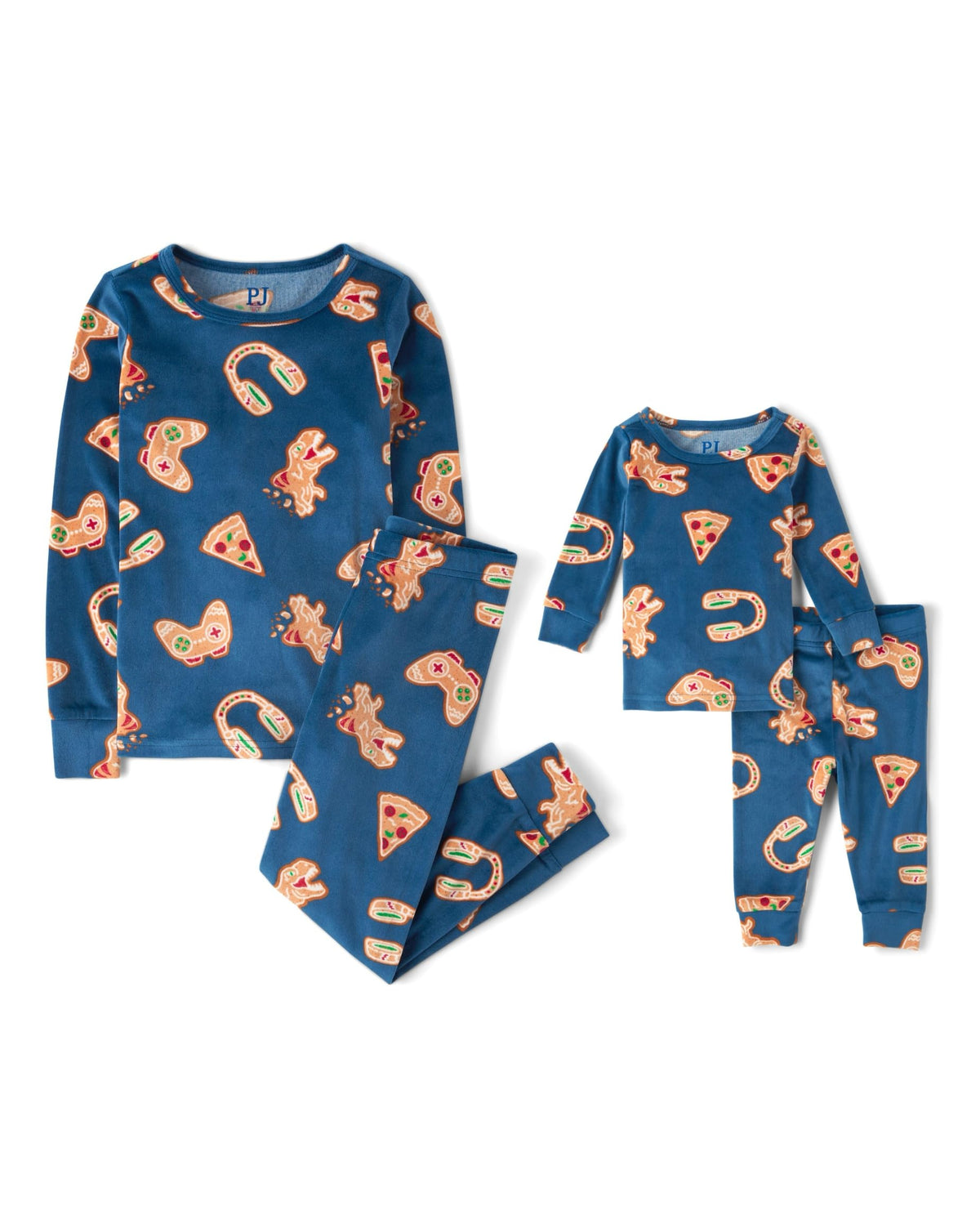 The Children's Place Baby Kids Christmas 2 Piece Pajama Sets, Velour