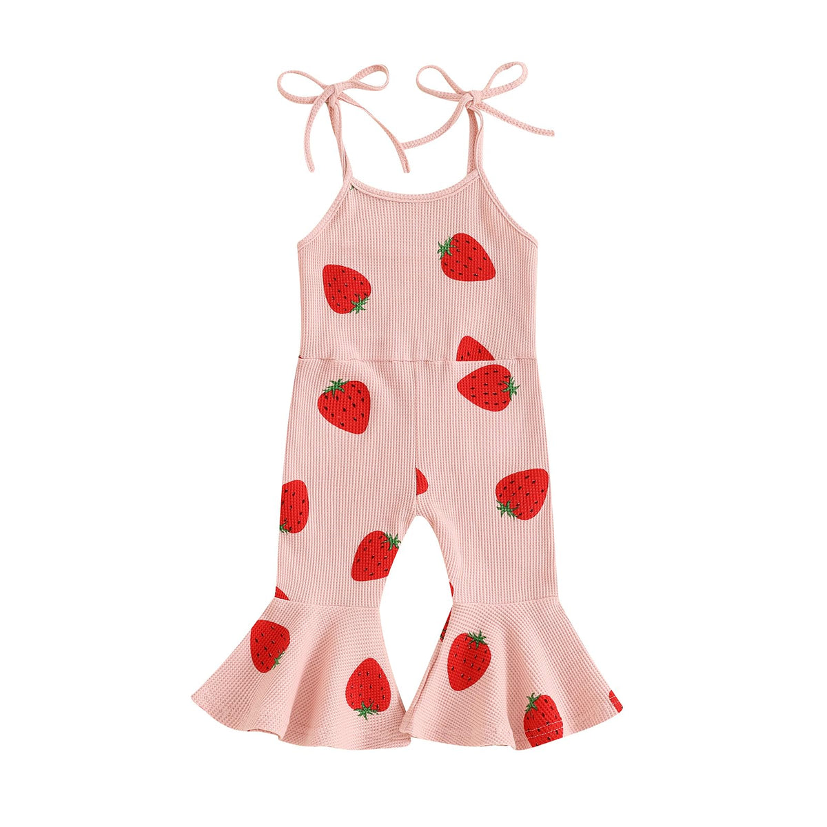 Toddler Baby Girl Bell Bottoms Romper Floral/Butterfly Overalls Suspender Flare Pants One Piece Strap Jumpsuit