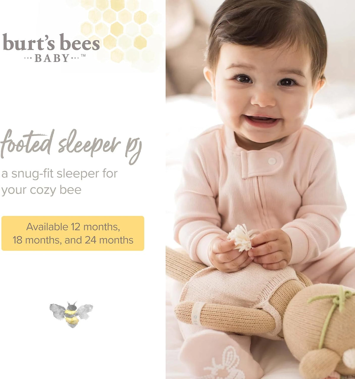 Burt's Bees Baby Baby Girl's Pajamas Sleep and Play