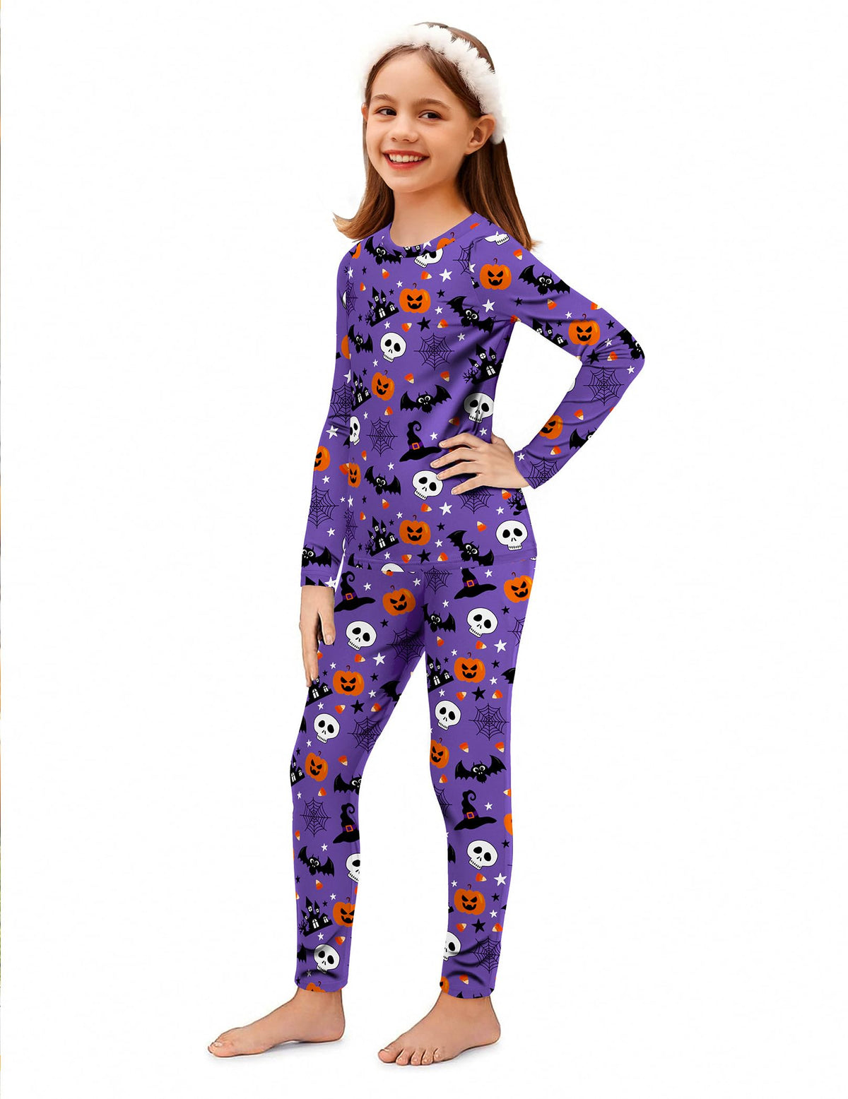 Arshiner Thermal Underwear for Kids Long Johns Girls Base Layer Top Bottom