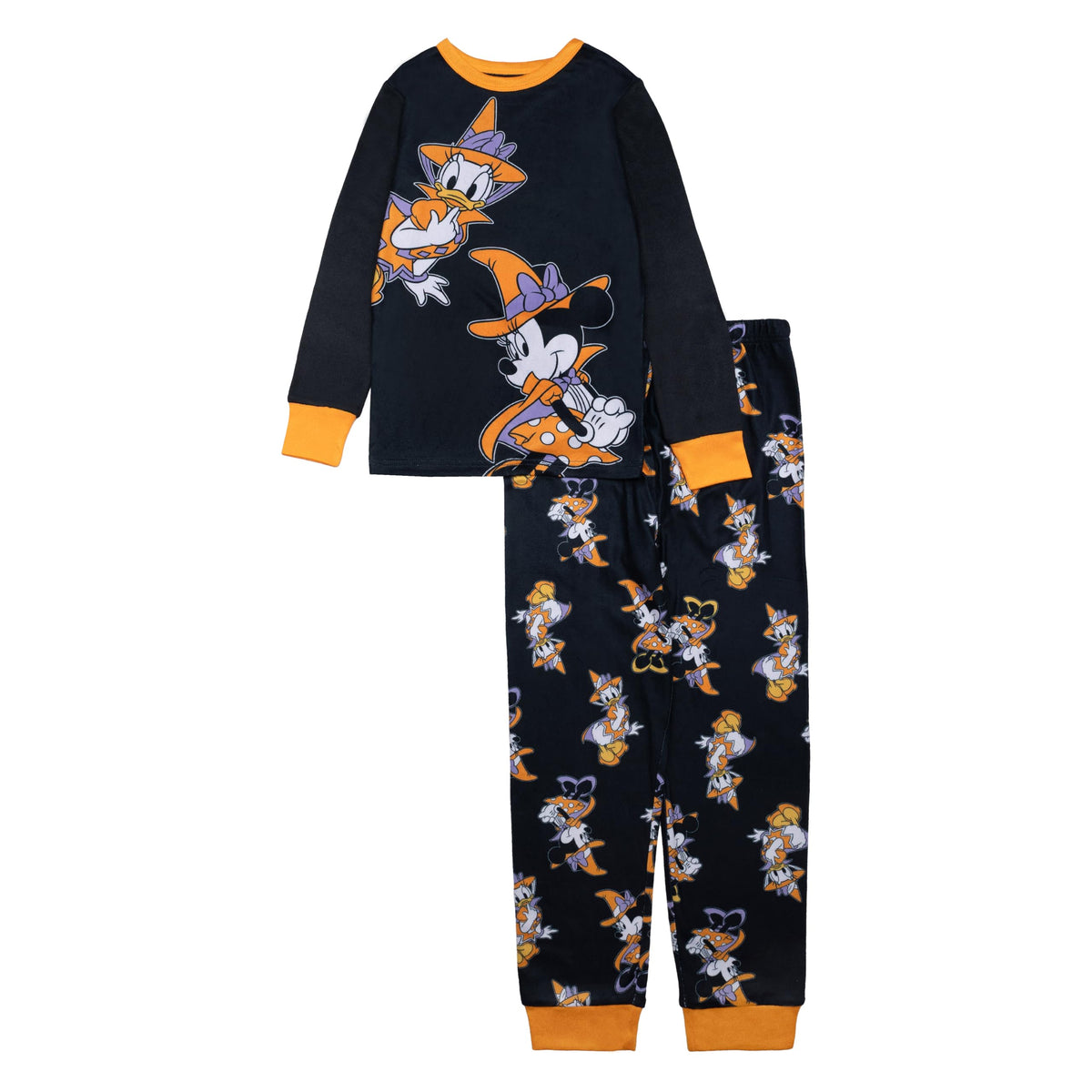 Disney Girls' 2-piece Loose-fit Holiday Pajama Set, Soft & Cute for Kids