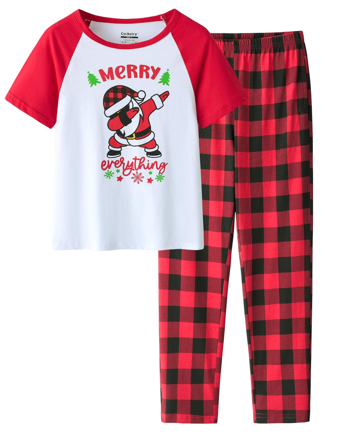 Big Girls Pajamas Lovely 2PCS Soft Cartoon Short Sleeve with Pants Sleepwear Teens PJS Clothes Size 6-16