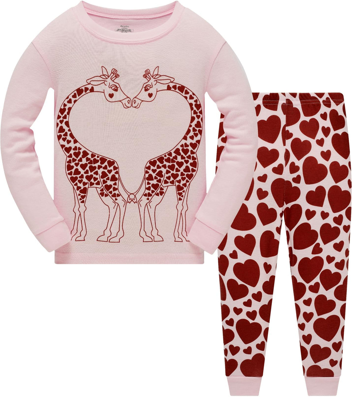 Toddler Girls Pajamas Sets Girls 2 Piece 100%Cotton Winter Long Sleeve Pjs