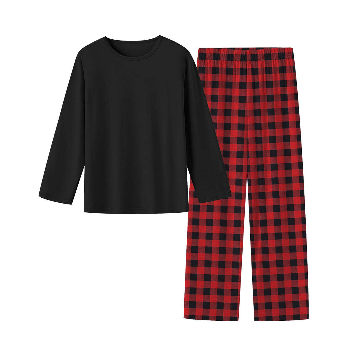 Umeyda 2-Piece Pajama Set for Girls, 100% Cotton Cartoon Pattern Sleepwear Pjs Set Size 5-14