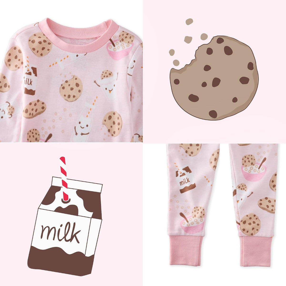 Butterblu Zen Snug-fit 2-Piece Pajamas 100% Organic Cotton Long Sleeve