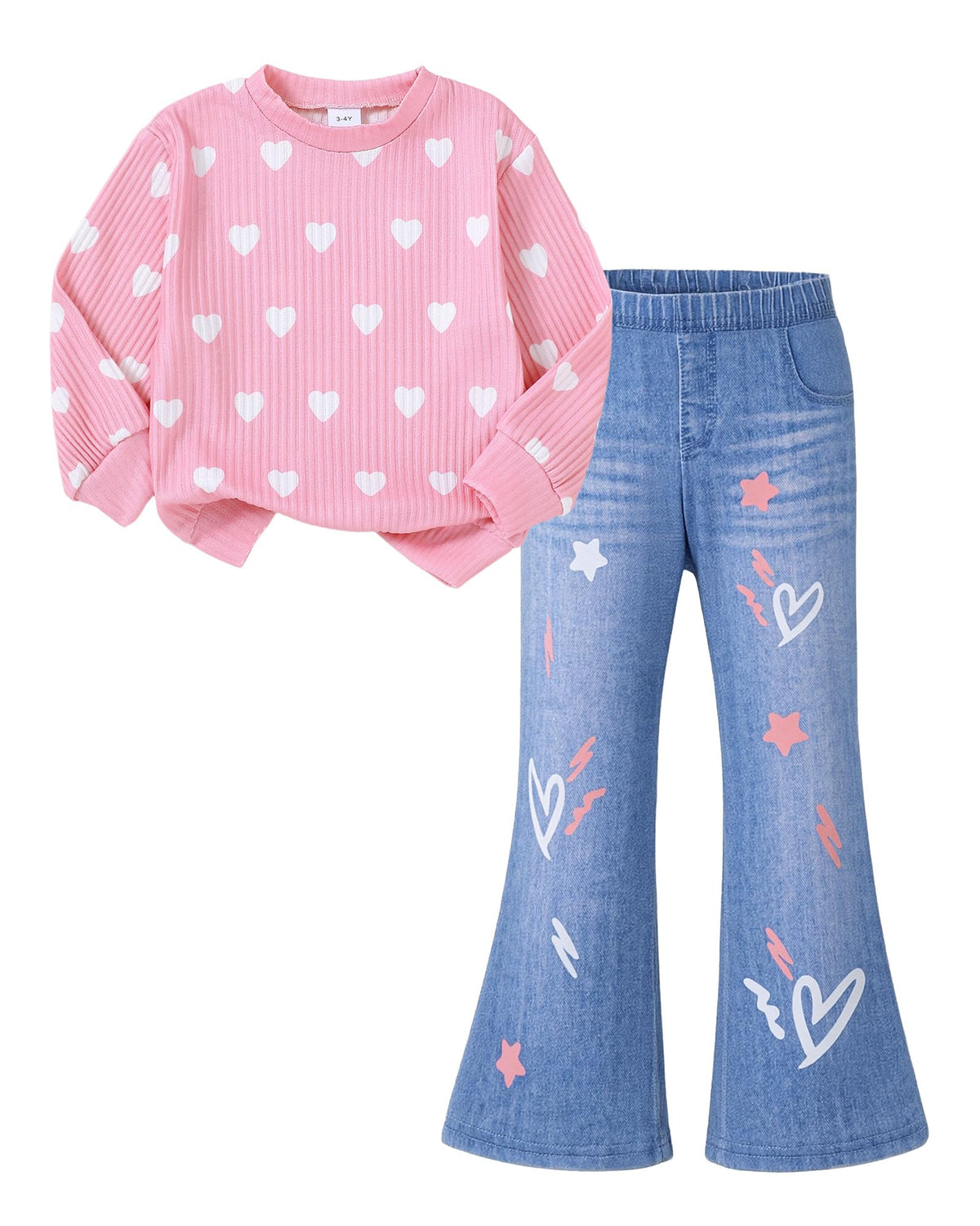 Girls Clothes Little Girl 2 Piece Outfit Kids Clothing Sets 3-8Y