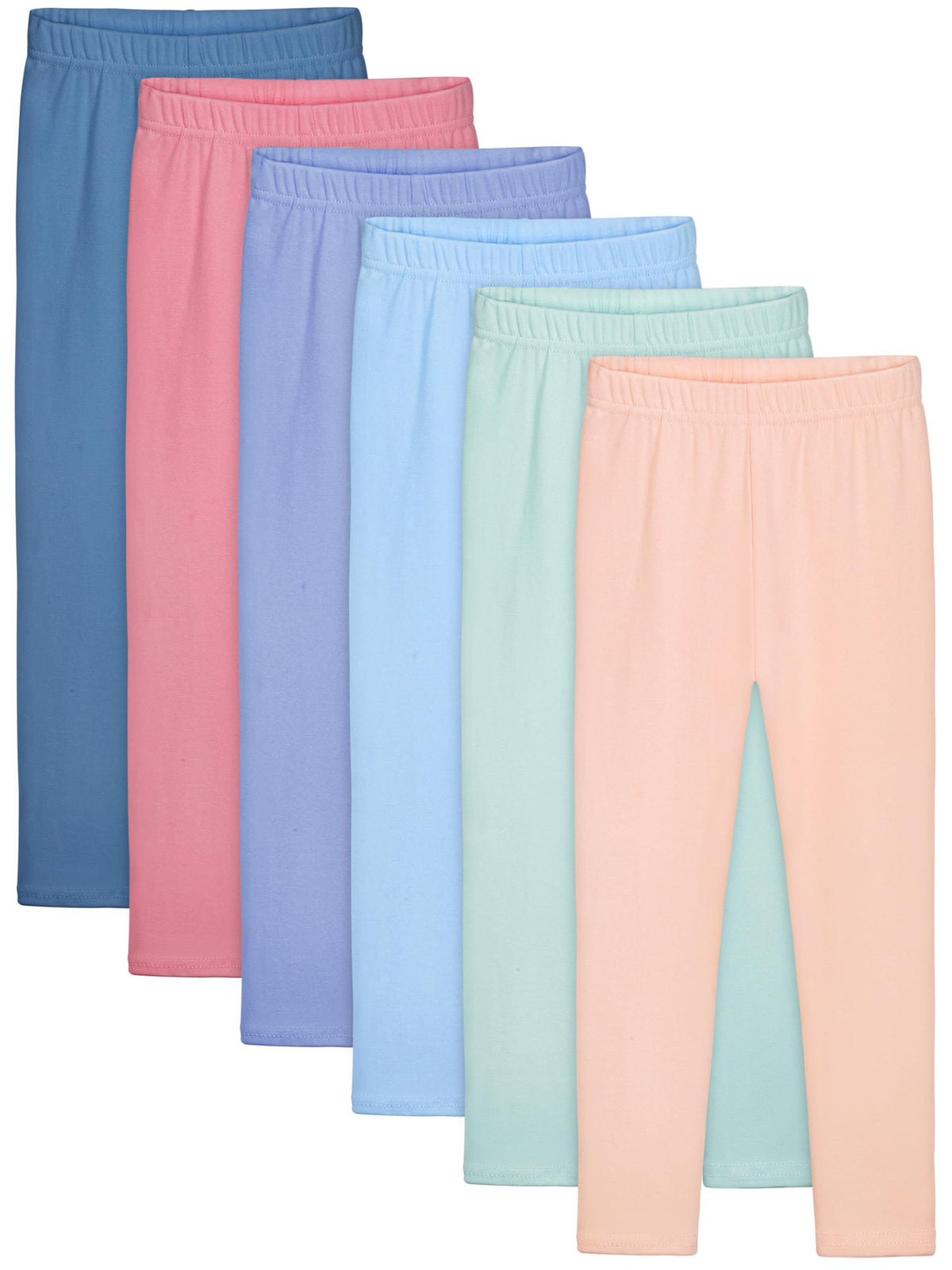 Resinta 6 Pack Girls Cotton Leggings Toddler Pants Kids Yoga Pants Tights