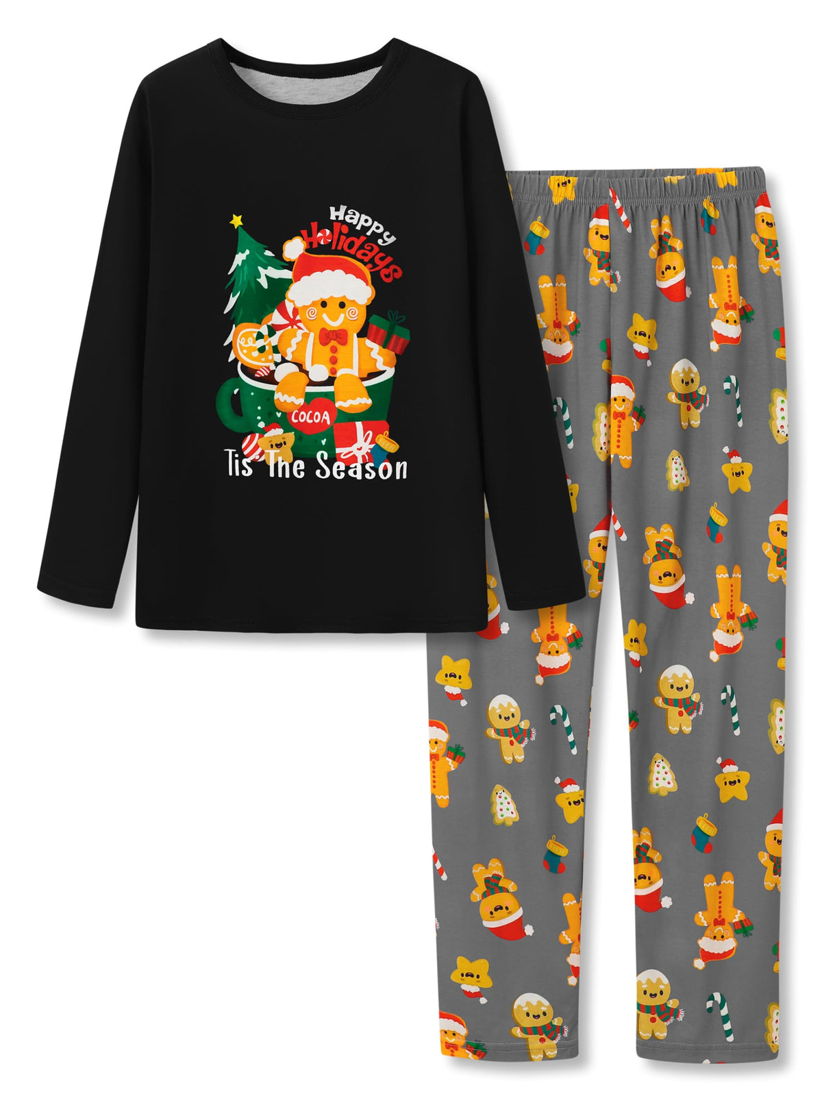 Topgal Girls Long Sleeve Pajamas, 2-Piece Top and Pants, Sizes 6-18