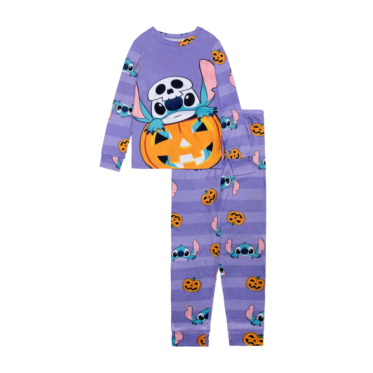 Disney Girls' 2-piece Loose-fit Holiday Pajama Set, Soft & Cute for Kids