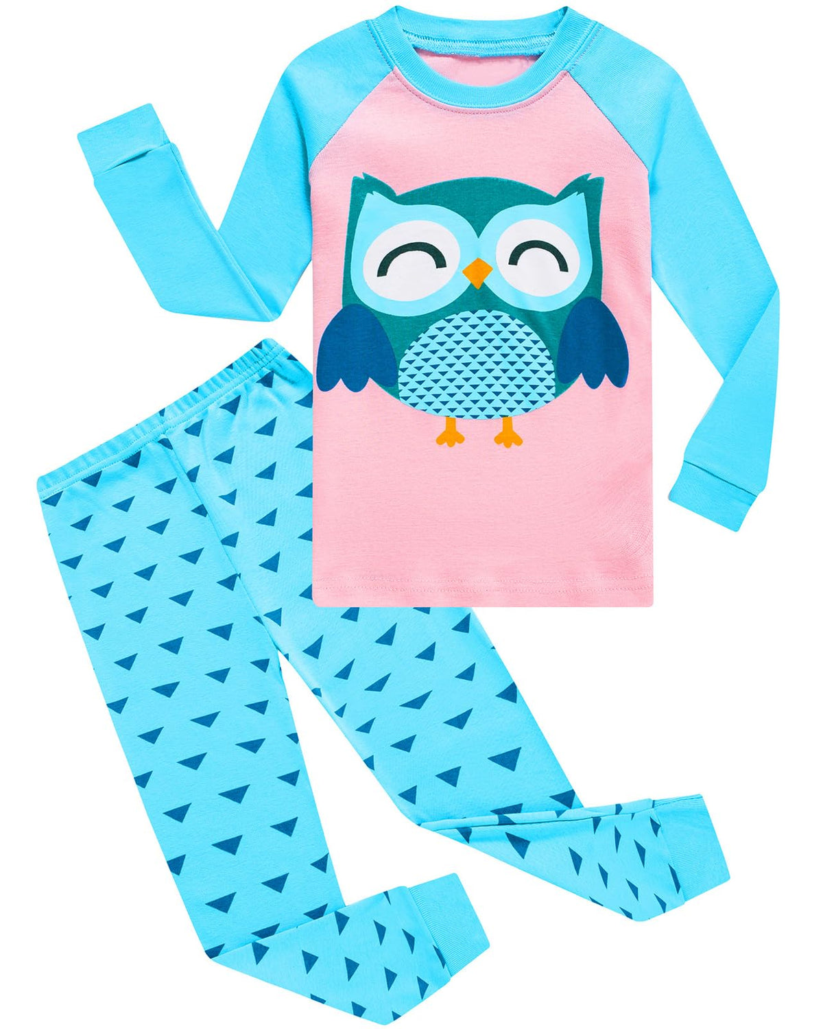 Little bety Girls Pajamas Toddlers Cotton Longsleeve Sleepwear 18M-16Year